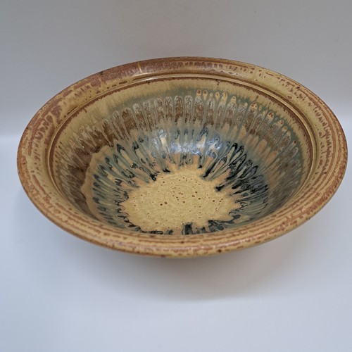#260239 Bowl Green/Yellow 11x4 $32 at Hunter Wolff Gallery